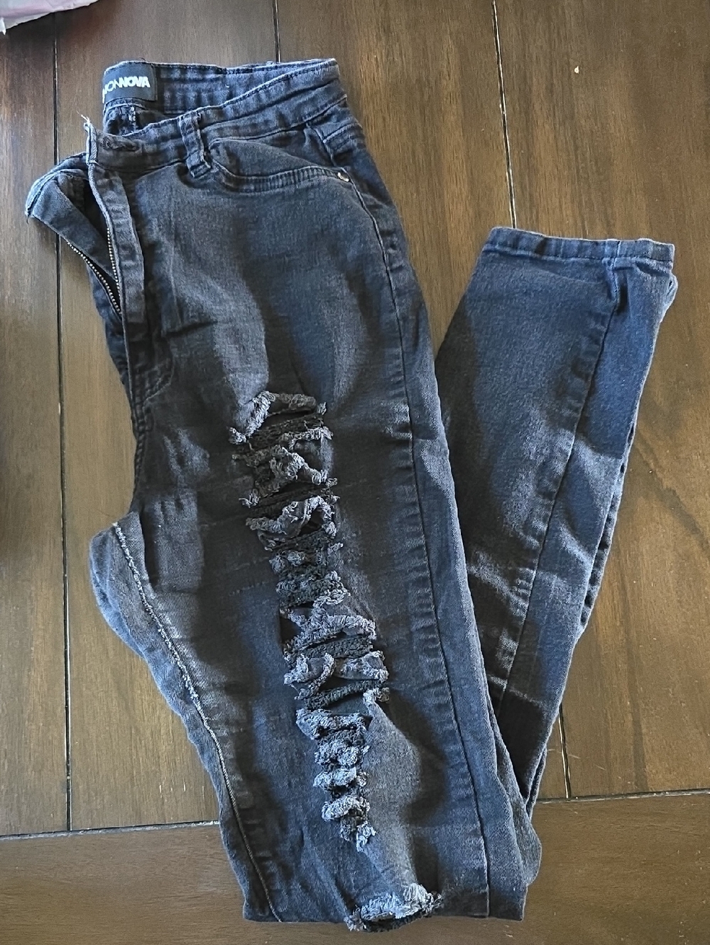 Faded Black Skinny Jeans